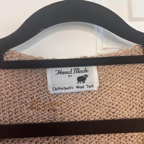 Vintage Deadstock Handmade Neapolitan Colour-block Angora Blend Sweater S/M - Picture 3 of 9